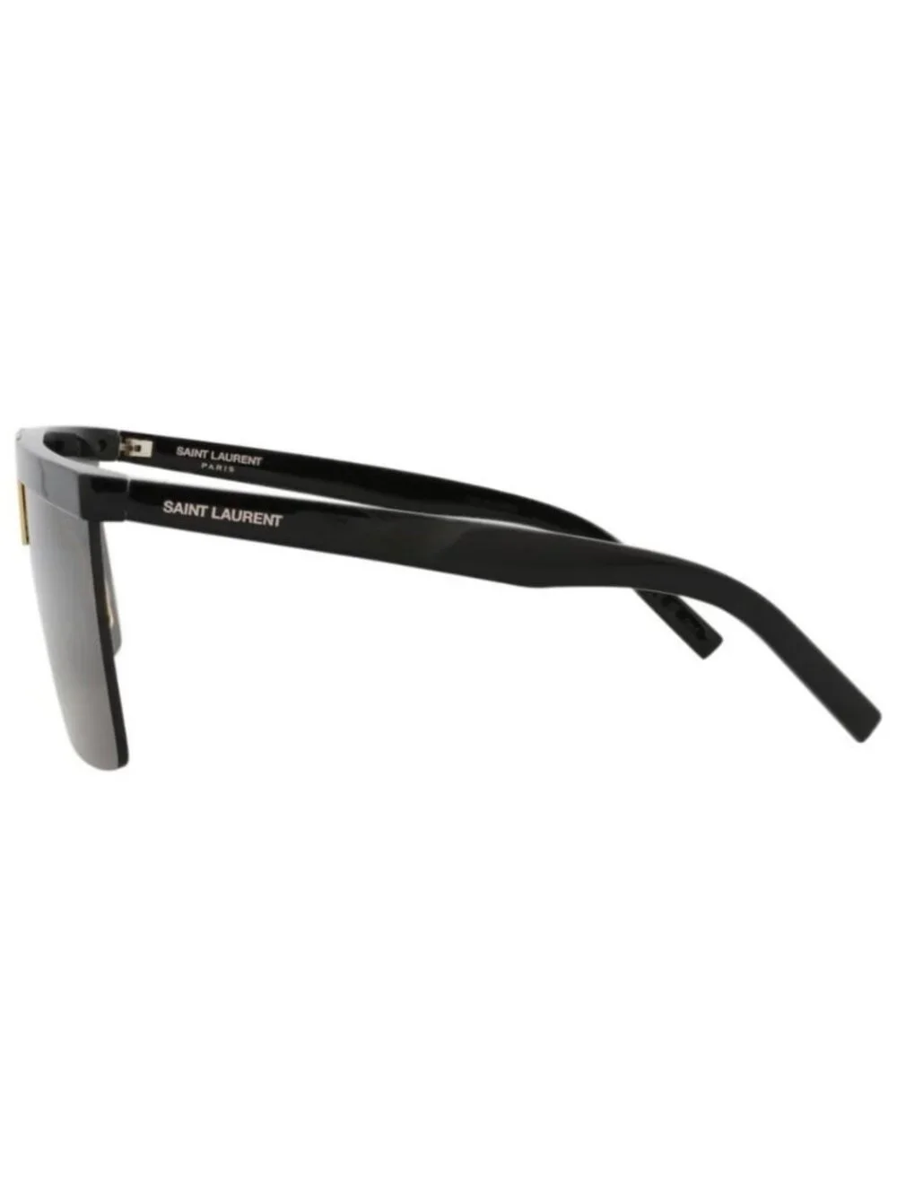 New Saint Laurent Womens Shield/Wrap Black Black Black Fashion Designer Sunglass
